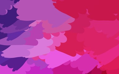 Obraz premium Light Purple, Pink vector texture with abstract forms.