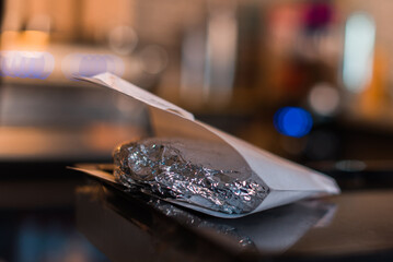 close up of a glass of wine