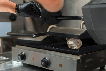 old gramophone on the background