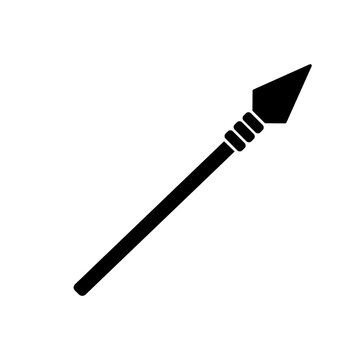 spear icon element of weapon icon for mobile concept and web apps. Thin line spear icon can be used for web and mobile. Premium icon on white background