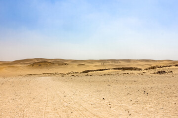 Egypt, Giza - Excursion to the desert. Vacation to Africa.