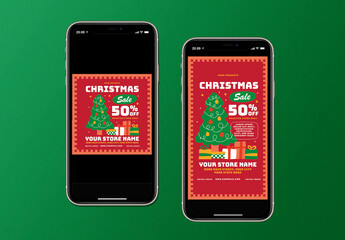 Christmas Sale Promotion Social Media Layout