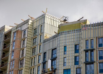 modern house constructors tall windows