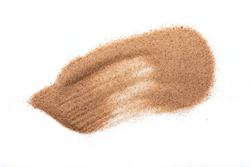 sand on the white background