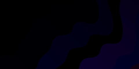 Dark Pink, Blue vector pattern with curves.