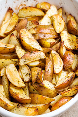 Rustic baked potatoes