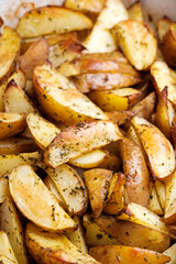 Rustic baked potatoes