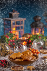Christmas gingerbread cookies