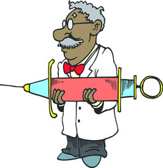 doctor with syringe 