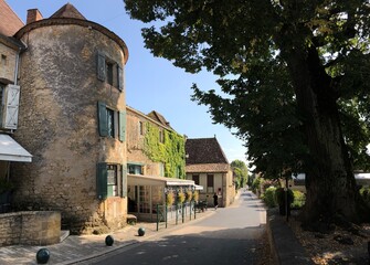 the town in Dordogne Valley, France 