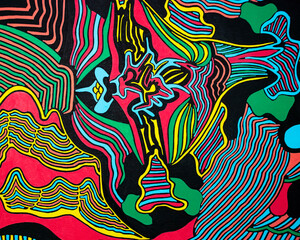 Fototapeta na wymiar abstract colorful art pattern 