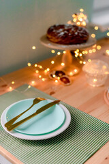 christmas table setting