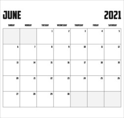 2021 Calendar Isolated on Background - 389984177