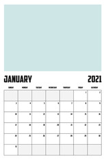 2021 Calendar Isolated on Background - 389984376