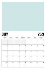 2021 Calendar Isolated on Background - 389984395