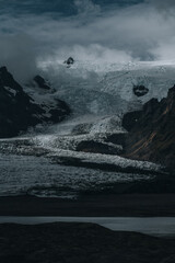 Icelandic Glaciers and Icebergs, Landscape in Summer