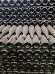 Naklejka na ściany i meble rows of bottles