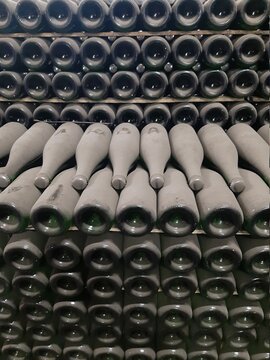 rows of bottles