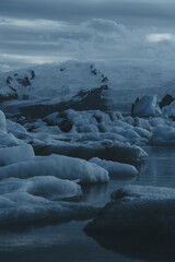Icelandic Glaciers and Icebergs, Landscape in Summer