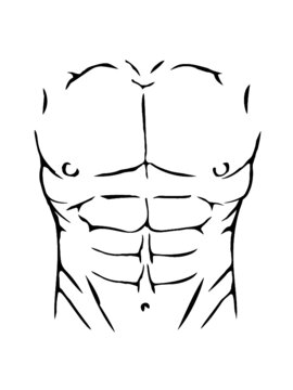 Sixpack Muskeln Bauch 