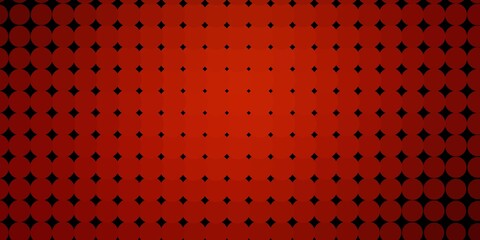 Dark Red, Yellow vector layout with circle shapes.