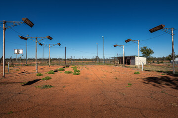 Abandoned Tennis Court in Outback Queensland, Australia