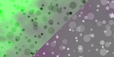 Vector backdrop with circles, stars.