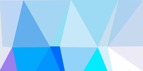 Light blue, yellow vector polygonal backdrop.