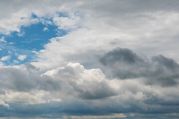 Sky with summer clouds Beautiful cloudscape