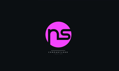 Letter NS Business Logo Design Alphabet Icon Vector Monogram