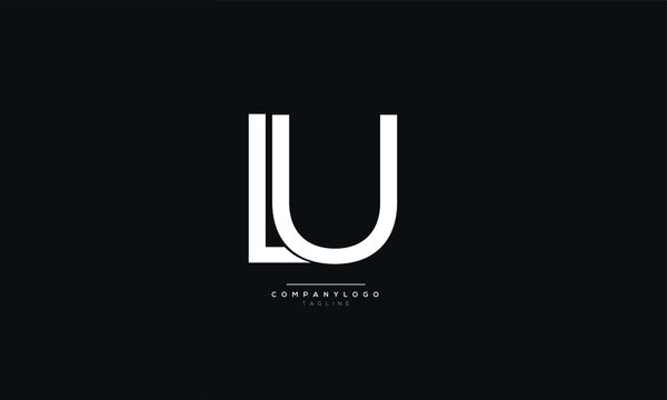 Letter LU Business Logo Design Alphabet Icon Vector Monogram