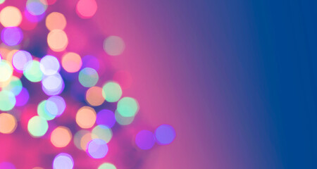 Out of focus colorful points of lights for New Year Christmas background