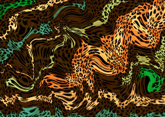 abstract leopard skin	
