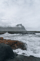 Iceland landscape, Coastline and nature in summer.