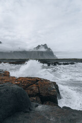 Iceland landscape, Coastline and nature in summer.