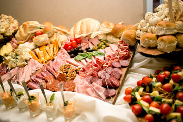 sweet and salad party food