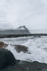 Iceland landscape, Coastline and nature in summer.