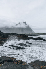 Iceland landscape, Coastline and nature in summer.