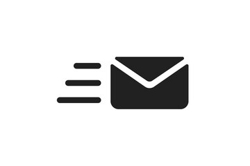 Email icon. Website message sign. Web mail isolated symbol. Send concept in vector flat