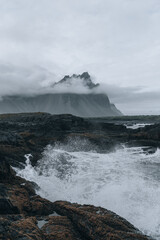 Iceland landscape, Coastline and nature in summer.