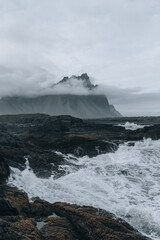 Iceland landscape, Coastline and nature in summer.