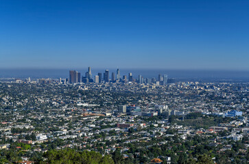 Fototapeta premium Downtown Skyline Los Angeles