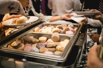 sweet and salad party food