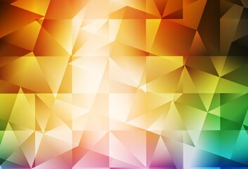 Light Multicolor vector gradient triangles pattern.