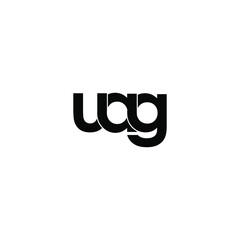 uag letter original monogram logo design