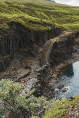 Iceland landscape, Coastline and nature in summer.