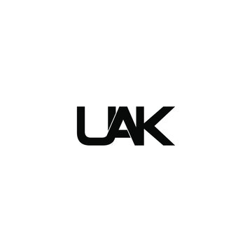 uak letter original monogram logo design