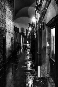 rainy alley