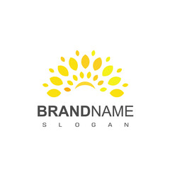 Sun Logo Template, Icon Design Illustration