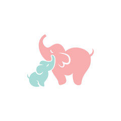 ELephant icon design template vector isolated illustration